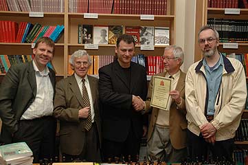 Left to right: Jacob Aagaard, Julian Farrand, Igor Nor, Ray Edwards, John Shaw