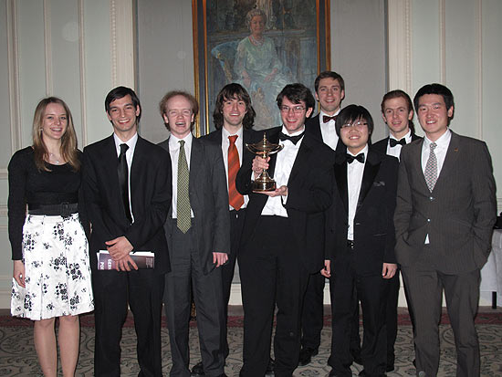 Oxford proudly display the Margaret Pugh Trophy,