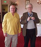 Andrew Whiteley, right, 2008 English Senior Champion, with runner-up James Simpson, left